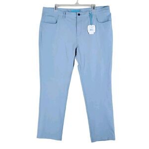 Tori Richard Surf Turf Chambray Pants Men 42x30 Stretch Relaxed Golf Performance